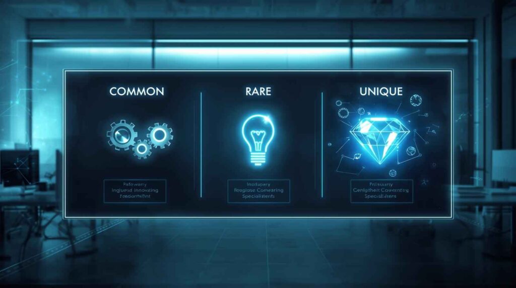 Common, Rare, and Unique Attributes Across the Industry